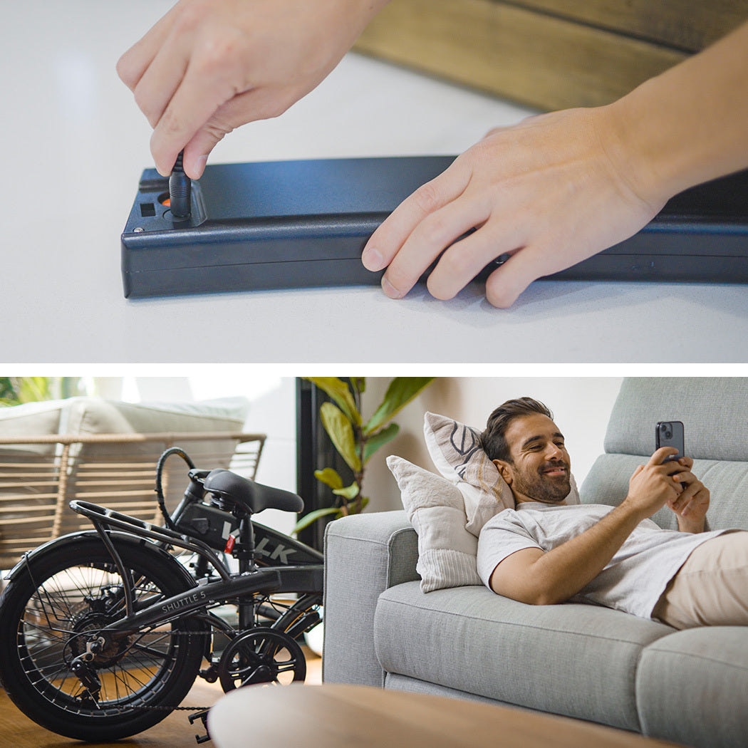 2023 Electric Folding Bike, 20m Tyres, 7-Speed, Compact Design, Dark Grey