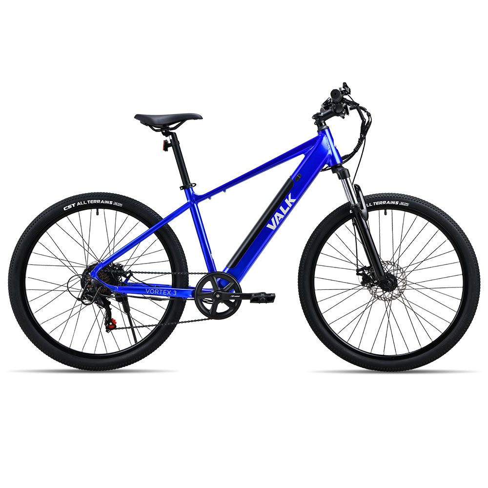 Electric Mountain Bike with 250W Motor, Medium Frame, 0.5m Wheels, Blue