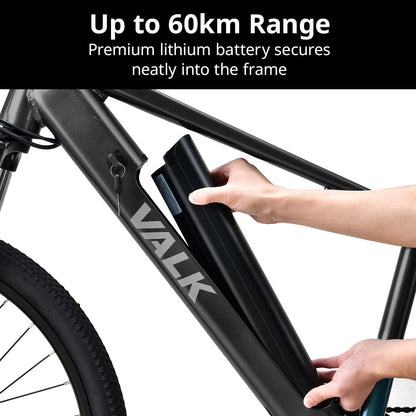 Vortex 3 Electric Bike, Medium Frame Mountain ebike, Gunmetal Grey