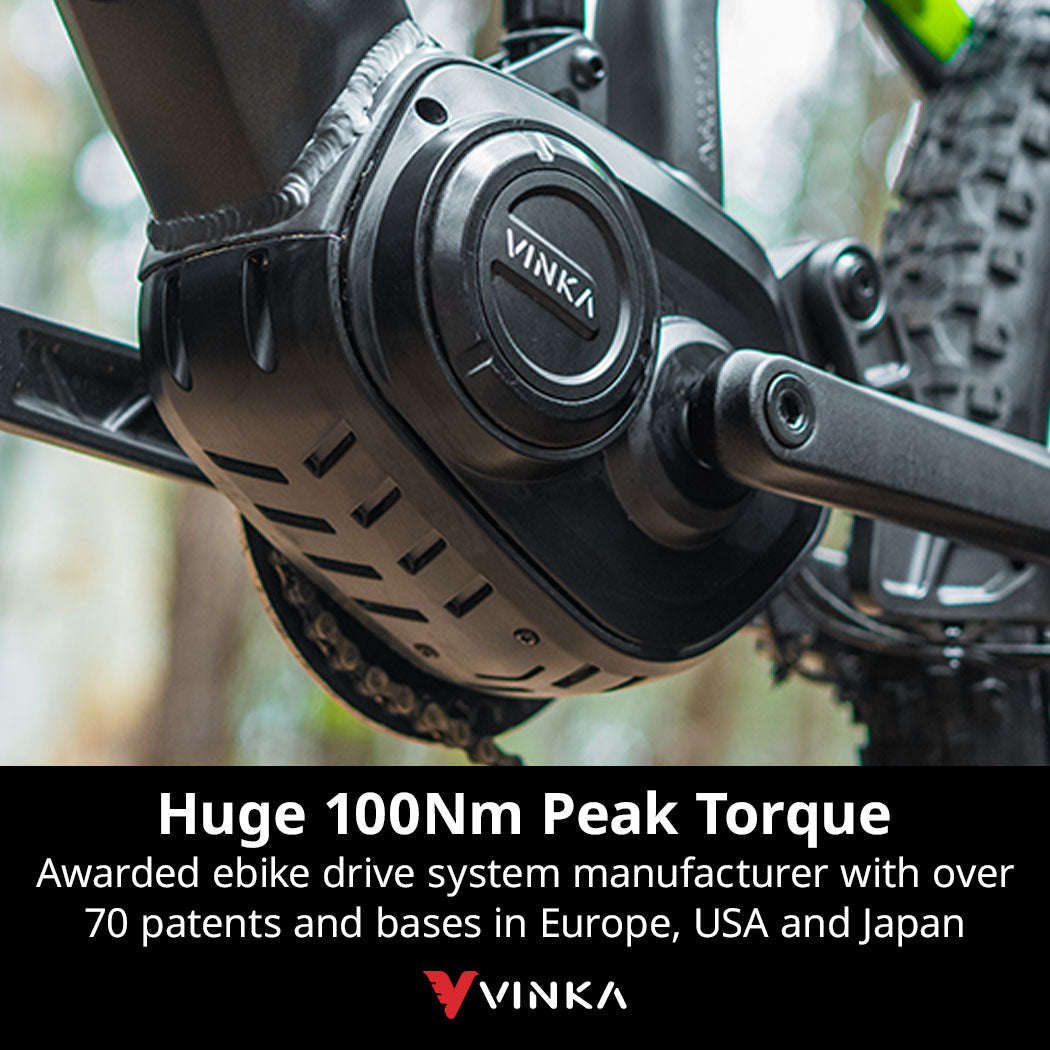 Electric Mountain Bike, Dual Suspension, 70km Range, Medium Frame, Black/Lime
