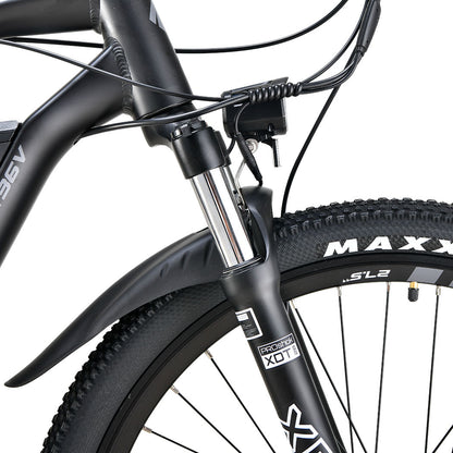 MX7 Electric Mountain Bike - 250W Motor, 0.7m Wheels, 40km Range, Black