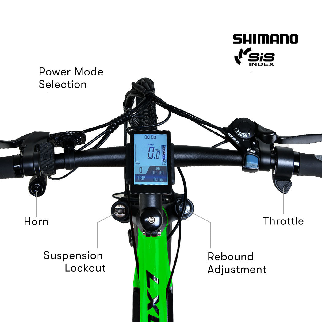 Mountain Electric Bike with 250W Motor, Alloy Frame, and 40km Range