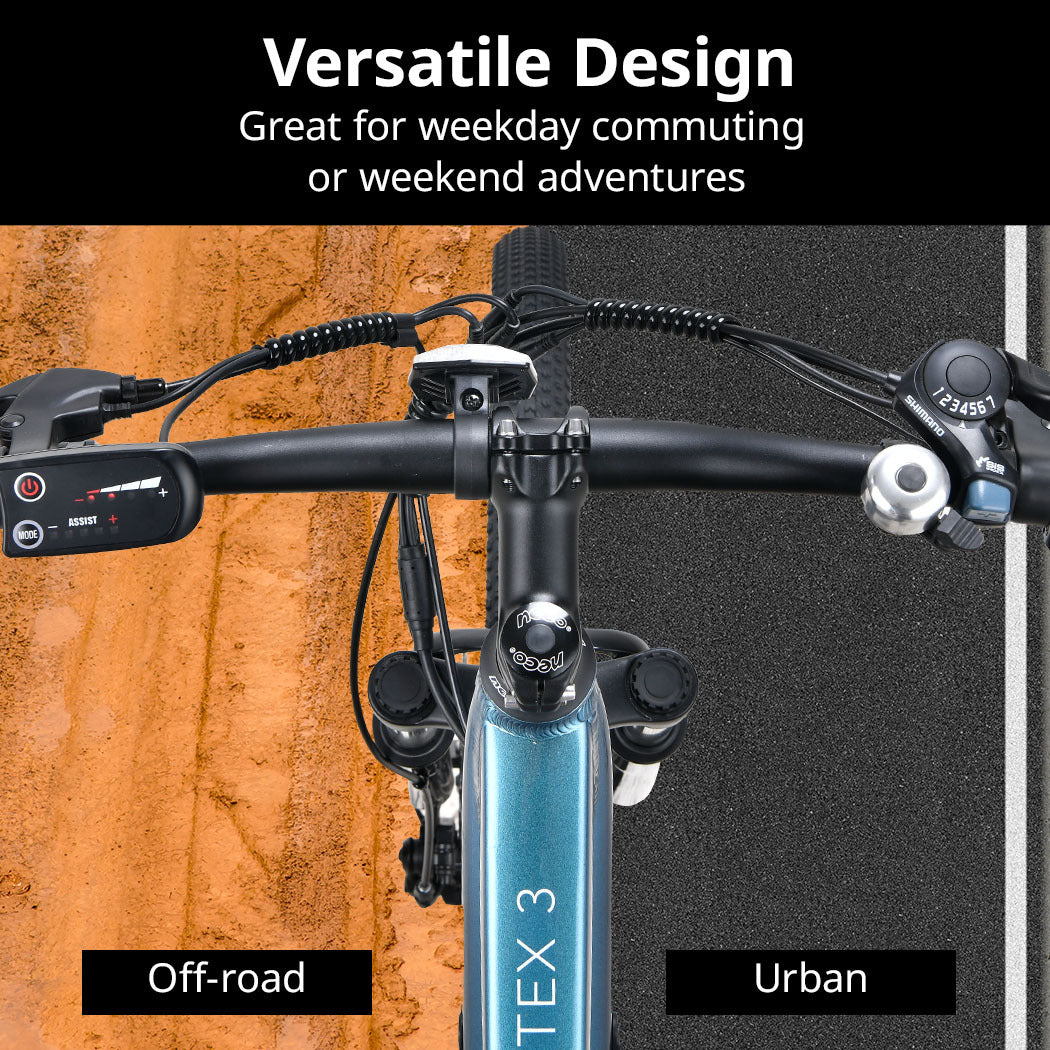 Vortex 3 Electric Mountain Bike, Medium Frame, 250W Motor, 60km Range