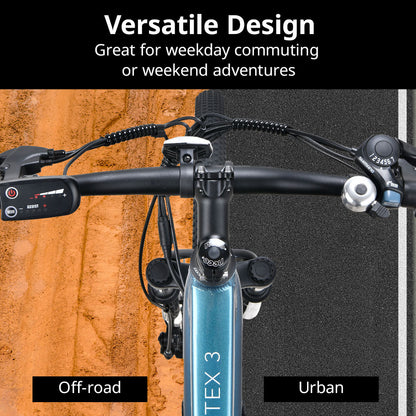 Vortex 3 Electric Mountain Bike, Medium Frame, 250W Motor, 60km Range