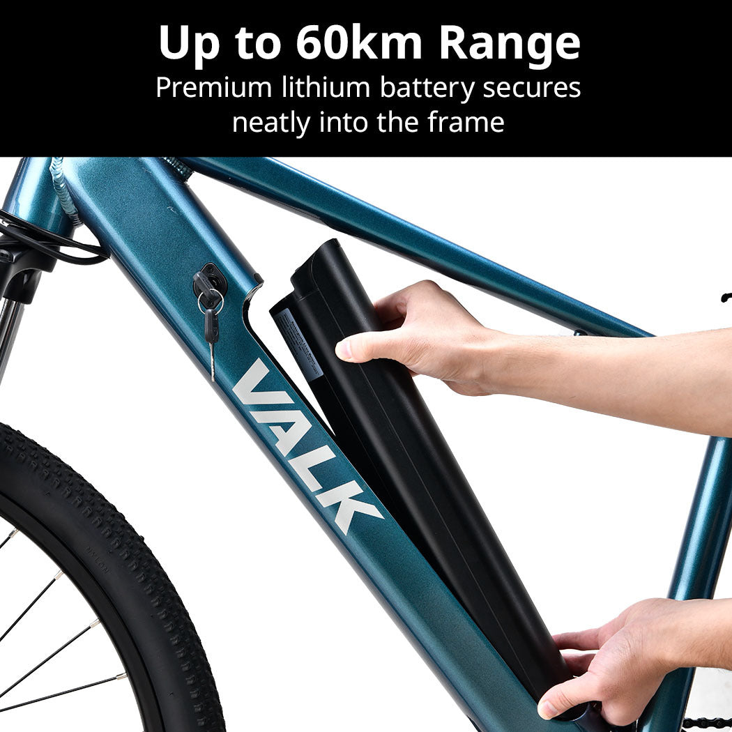 Vortex 3 Electric Mountain Bike, Medium Frame, 250W Motor, 60km Range