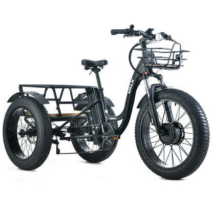 Electric Fat Tyre Tricycle, 500W, Hydraulic Brakes, 40km Range, Alloy Frame