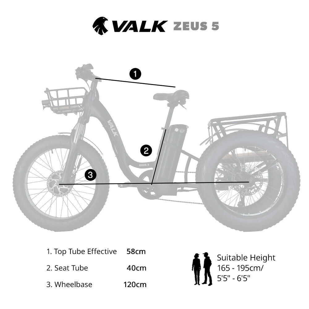 Electric Fat Tyre Tricycle, 500W, Hydraulic Brakes, 40km Range, Alloy Frame