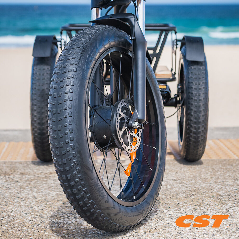 Electric Fat Tyre Tricycle, 500W, Hydraulic Brakes, 40km Range, Alloy Frame