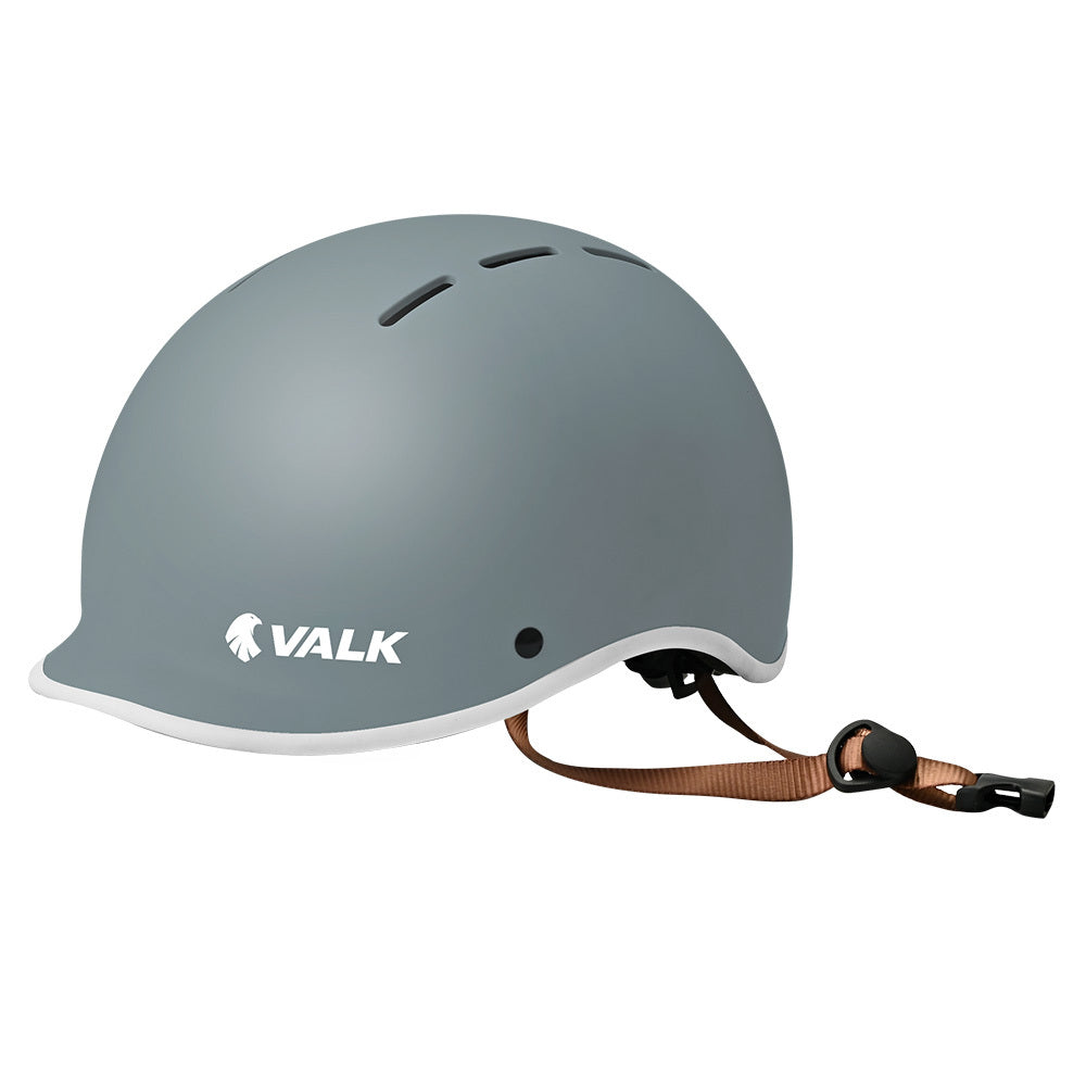 Retro Bike Helmet with Universal Fit, 56-61cm, Graphite Blue, 14 Vents