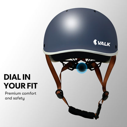 Retro Bike Helmet with 14 Vents, Universal Fit 56-61cm, Shadow Navy