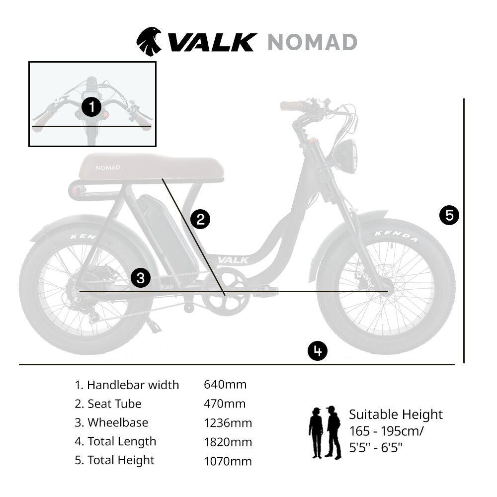 Electric Fat Tyre Bike, 350W Motor, 32km/h, Alloy Frame, 20x4m Tyres, Black