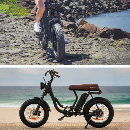 Electric Fat Tyre Bike, 350W Motor, 32km/h, Alloy Frame, 20x4m Tyres, Black
