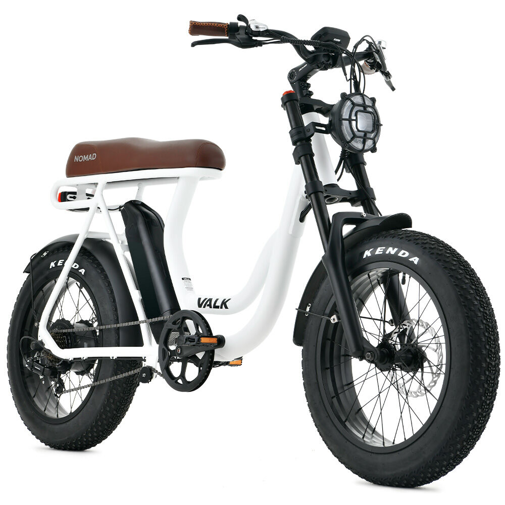 Nomad Electric Fat Tyre Bike, 350W Motor, 32km/h, 0.51m Kenda Tyres, White