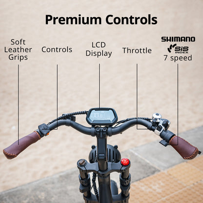 Nomad Electric Fat Tyre Bike, 350W Motor, 32km/h, 0.51m Kenda Tyres, White