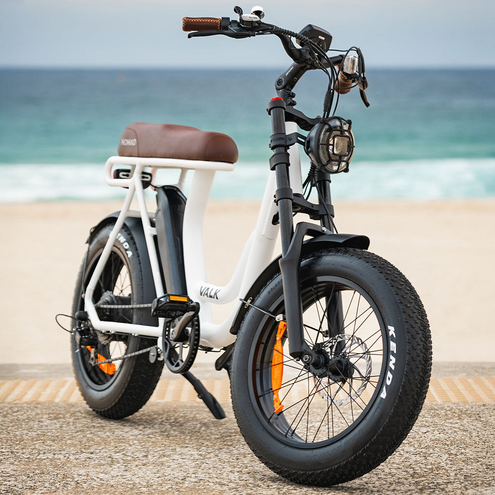 Nomad Electric Fat Tyre Bike, 350W Motor, 32km/h, 0.51m Kenda Tyres, White