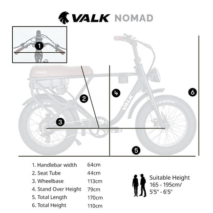 Electric Fat Tyre Bike 500W, 45 km/h, 20x0.1 m Tyres, 7-Speed, Black