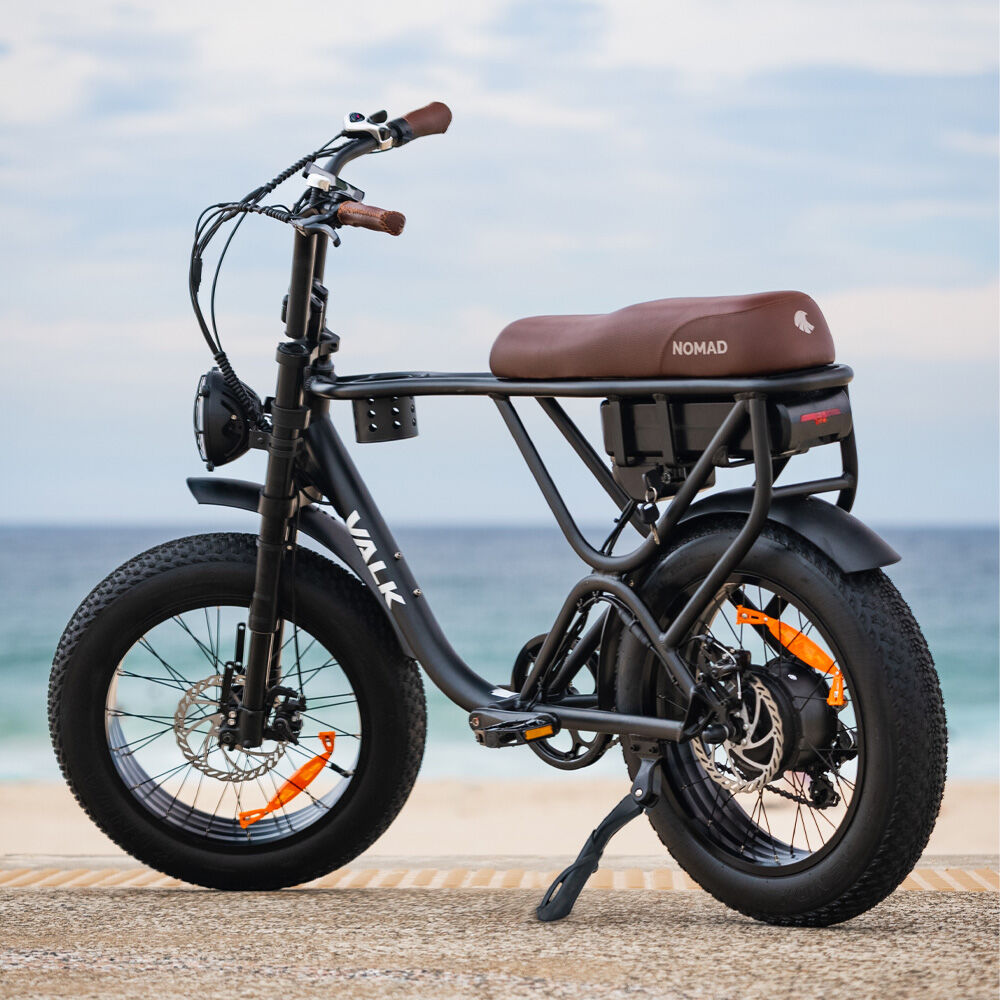 Electric Fat Tyre Bike 500W, 45 km/h, 20x0.1 m Tyres, 7-Speed, Black