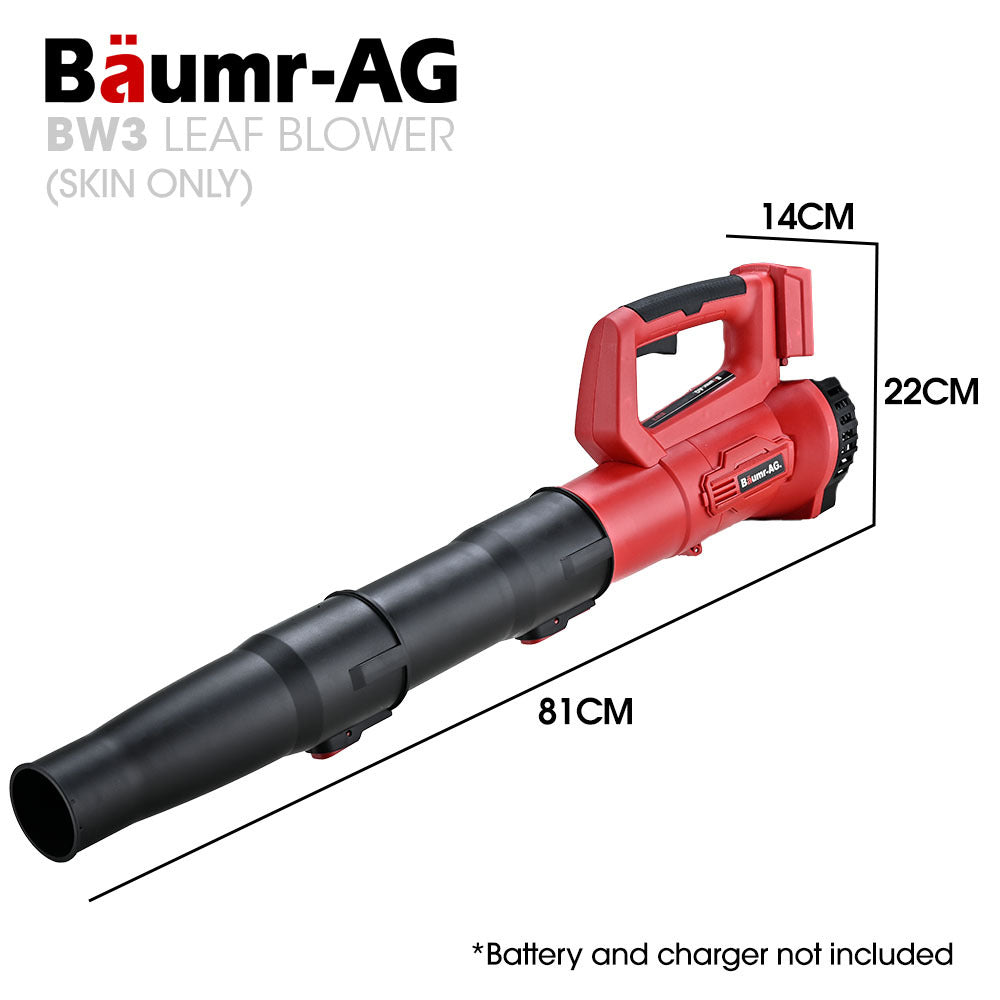 Cordless Leaf Blower, 20V SYNC, Lightweight, 126km/h Air Speed, Skin Only