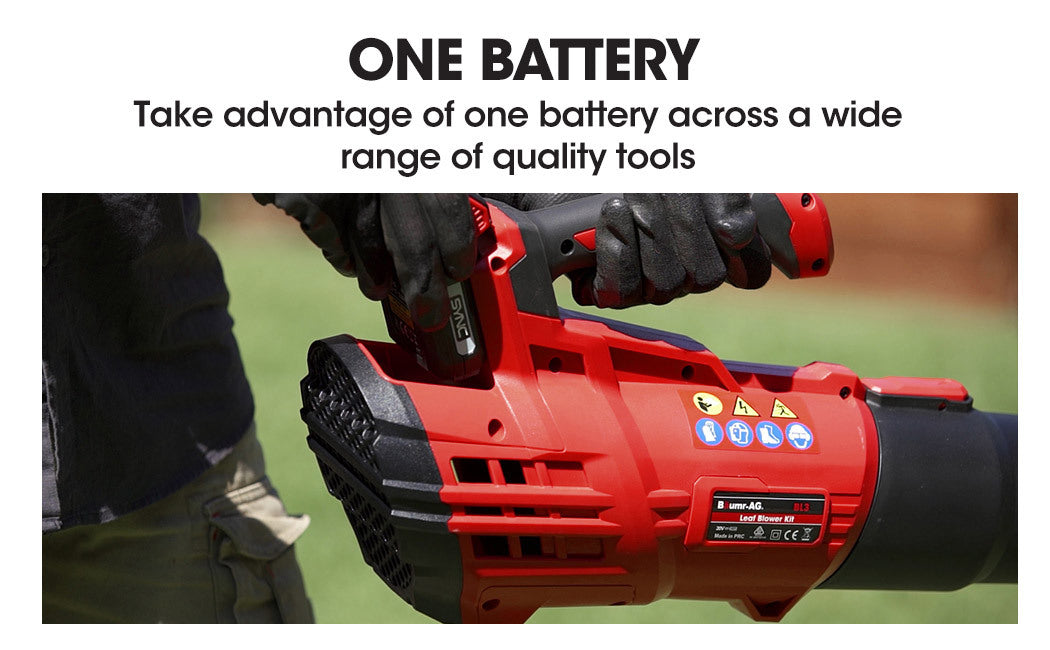 20V Cordless Leaf Blower - Lightweight, Ergonomic Design with 5-Speed Control