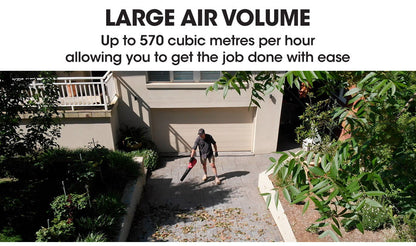 20V Cordless Leaf Blower - Lightweight, Ergonomic Design with 5-Speed Control