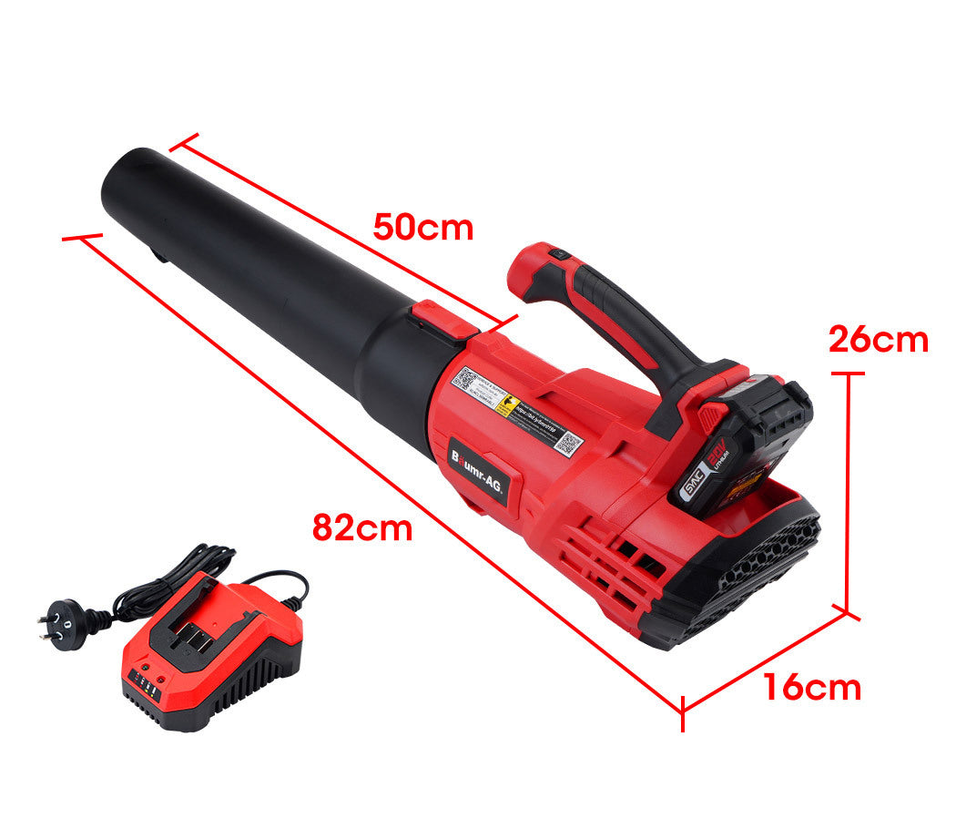 20V Cordless Leaf Blower - Lightweight, Ergonomic Design with 5-Speed Control