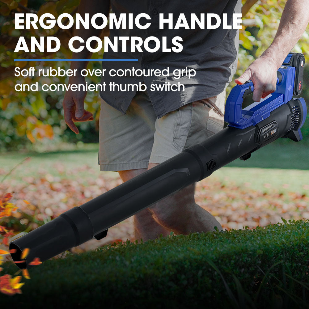 20V Cordless Leaf Blower Kit with Battery & Charger, 160 km/h Airspeed, 2kg
