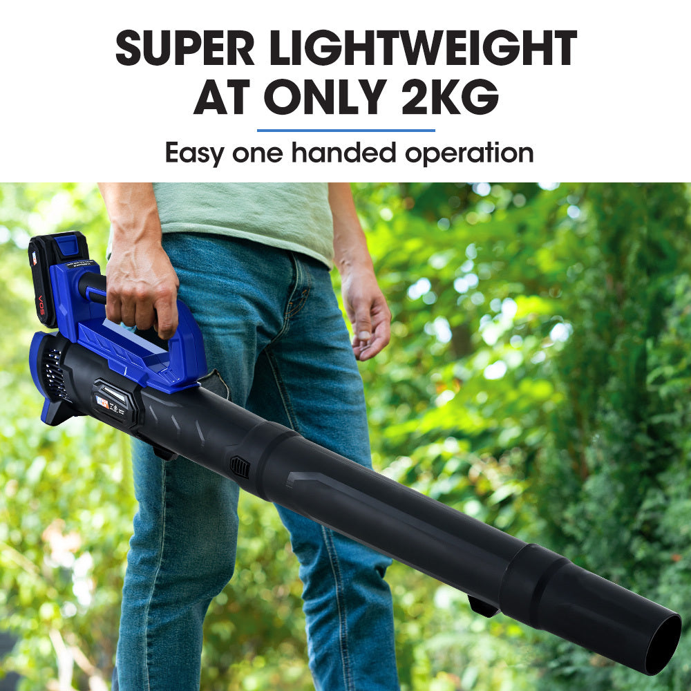 20V Cordless Leaf Blower Kit with Battery & Charger, 160 km/h Airspeed, 2kg
