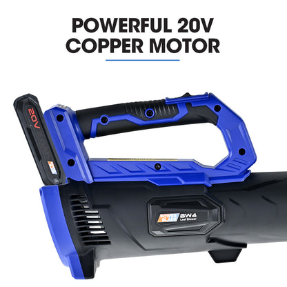 20V Cordless Leaf Blower Kit with Battery & Charger, 160 km/h Airspeed, 2kg