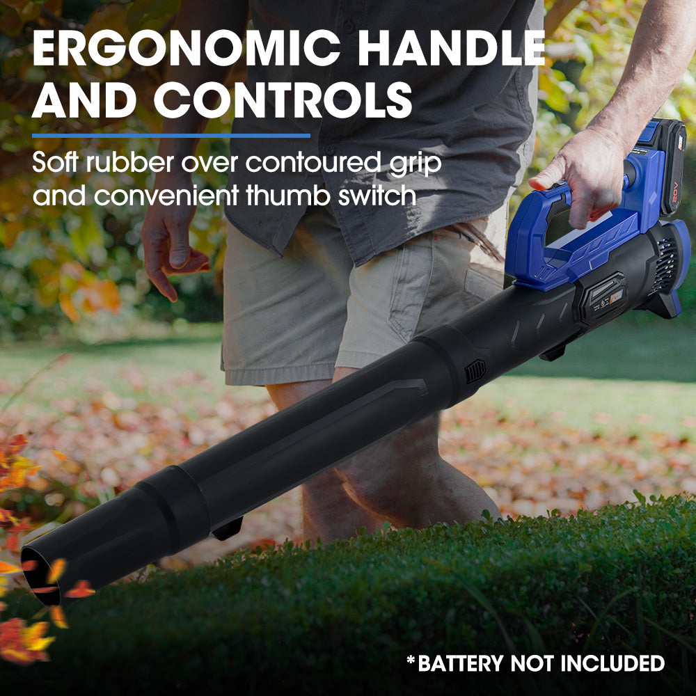 20V Cordless Leaf Blower with Copper Motor, 160km/h Airspeed, 2kg Lightweight