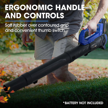 20V Cordless Leaf Blower with Copper Motor, 160km/h Airspeed, 2kg Lightweight