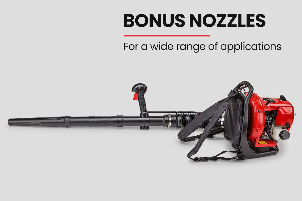 30cc Backpack Petrol Leaf Blower, 2-Stroke Engine, 300km/h Air Speed
