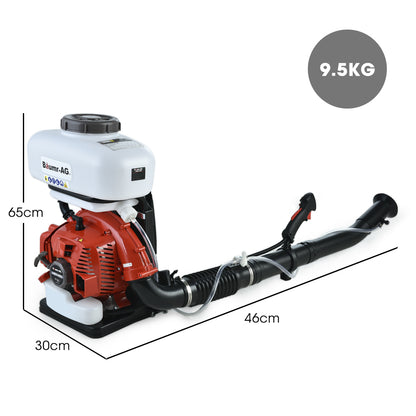 2-Stroke Backpack Sprayer and Blower with 11m Reach and 14L Tank Capacity