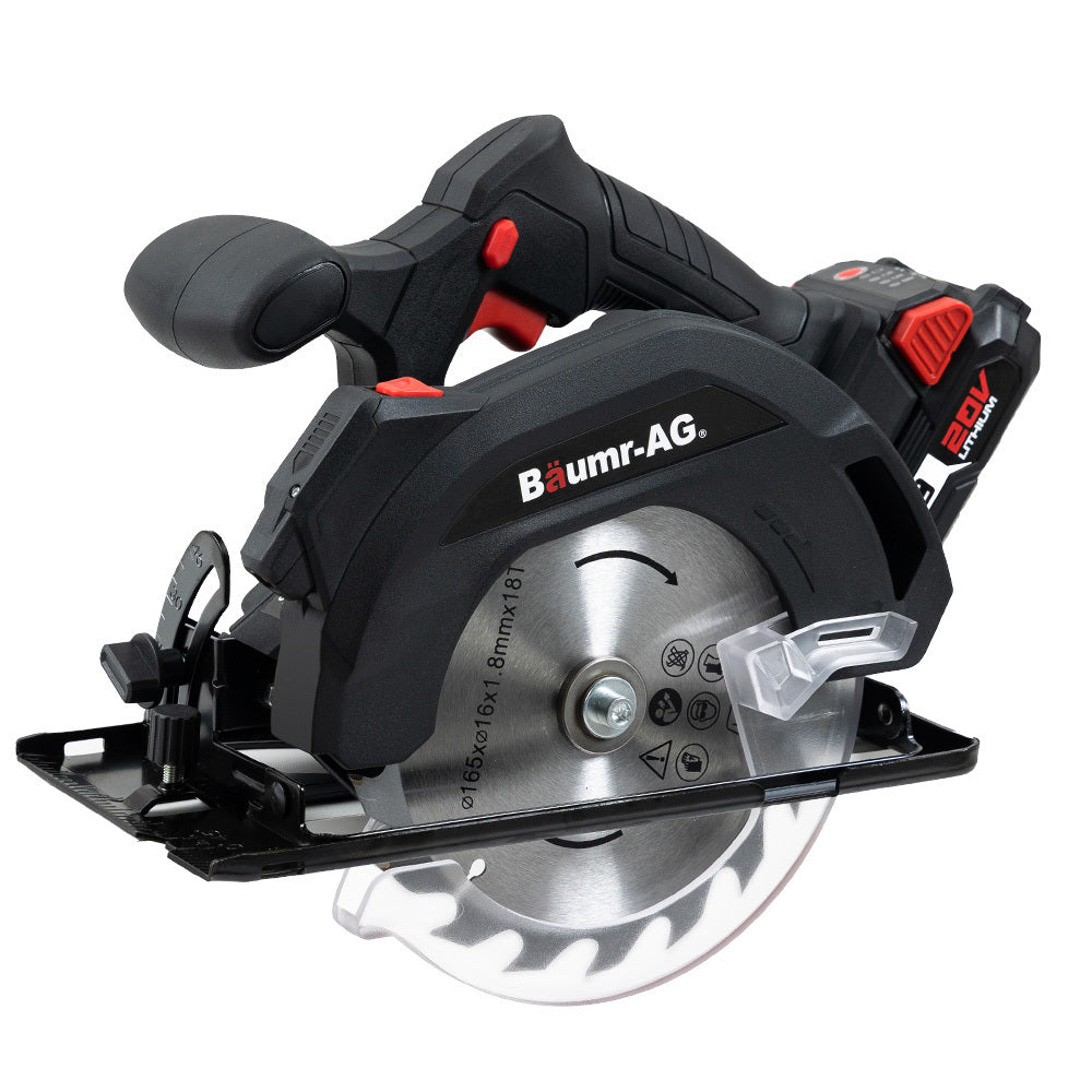 20V Cordless Circular Saw with 0.16m Blade and Battery Charger Kit