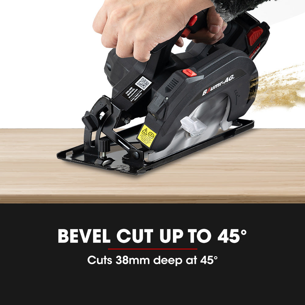 20V Cordless Circular Saw with 0.16m Blade and Battery Charger Kit