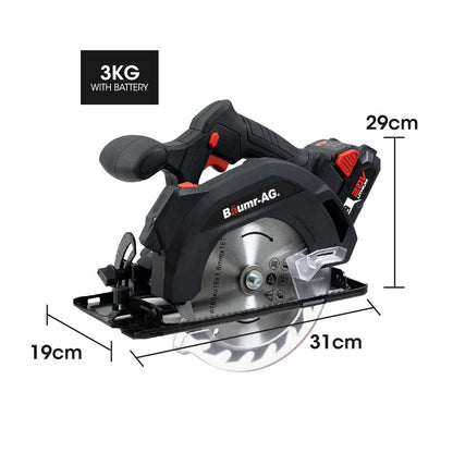 20V Cordless Circular Saw with 0.16m Blade and Battery Charger Kit