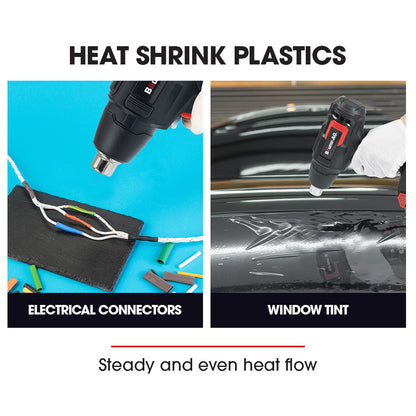 Cordless 20V Heat Gun with LED Light, Battery & Fast Charger Kit, 550°C