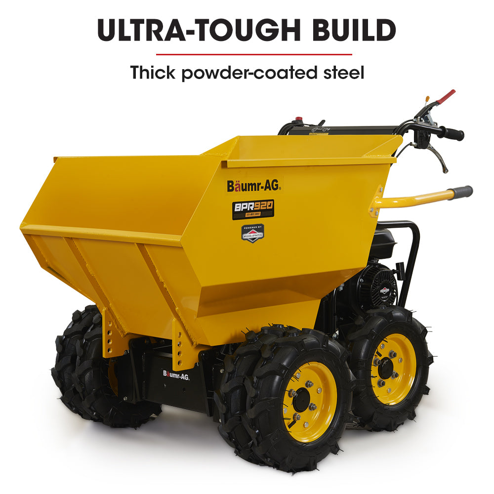 6-Wheel Motorised Wheelbarrow with 208cc Engine, 0.5 Ton Capacity
