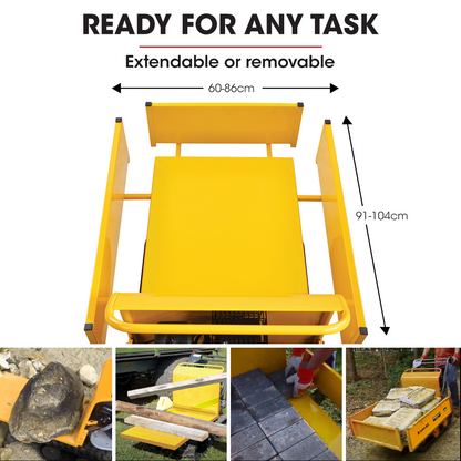 Motorised Tracked Wheelbarrow with 300kg Capacity and 208cc Engine