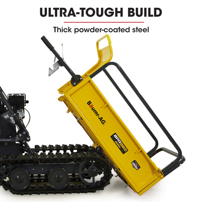 Motorised Tracked Wheelbarrow with 300kg Capacity and 208cc Engine