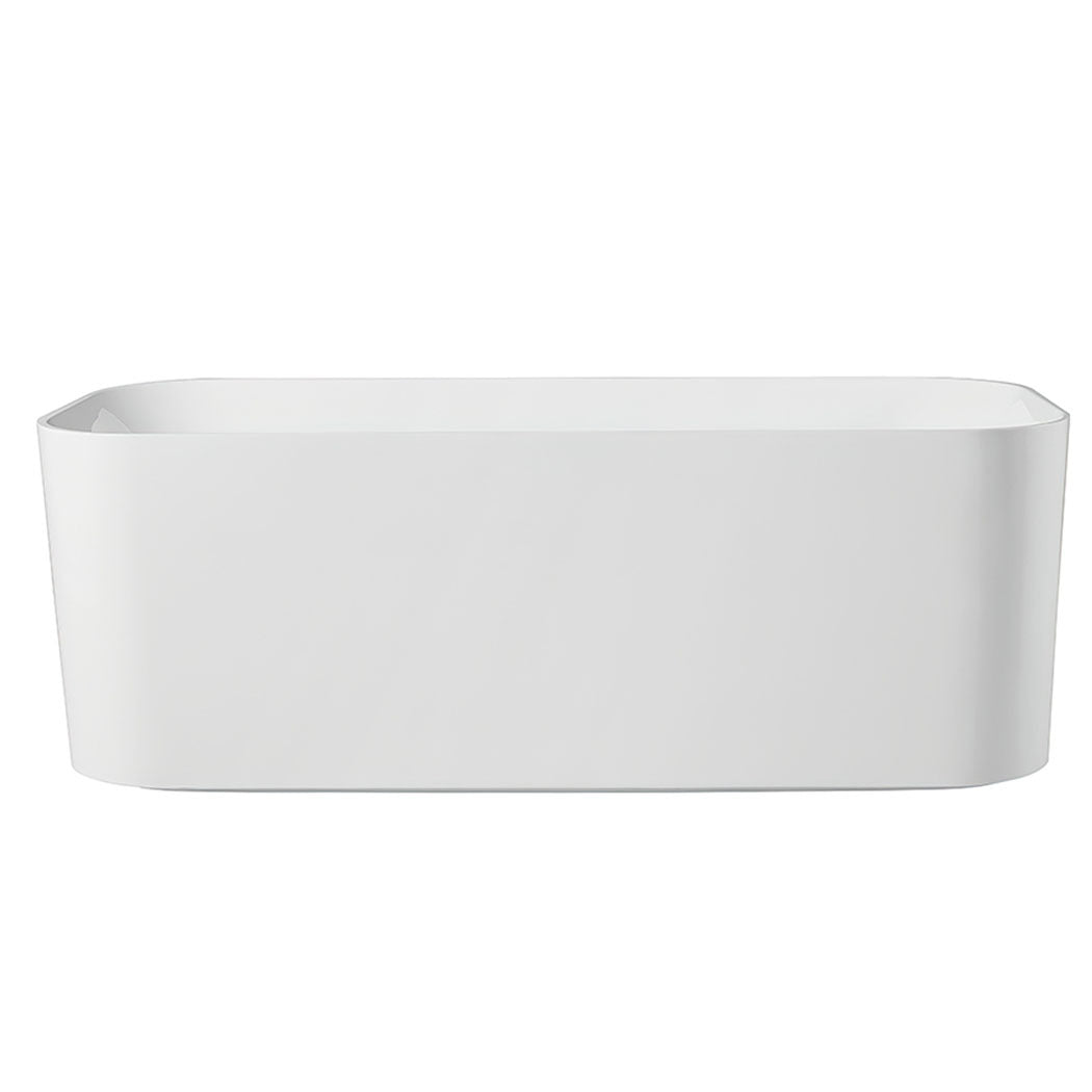 Freestanding Gloss Acrylic Bathtub 1.75m x 0.8m Round with Thermal Insulation