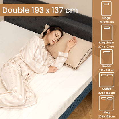 Bedding Electric Blanket with Controller and 9 Heat Setting-193 x 137CM