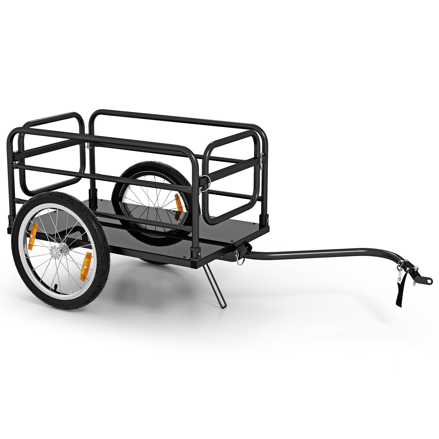 Bike Cargo Trailer Bicycle Trailer with Foldable frame Oxford Cloth Cover-Blue