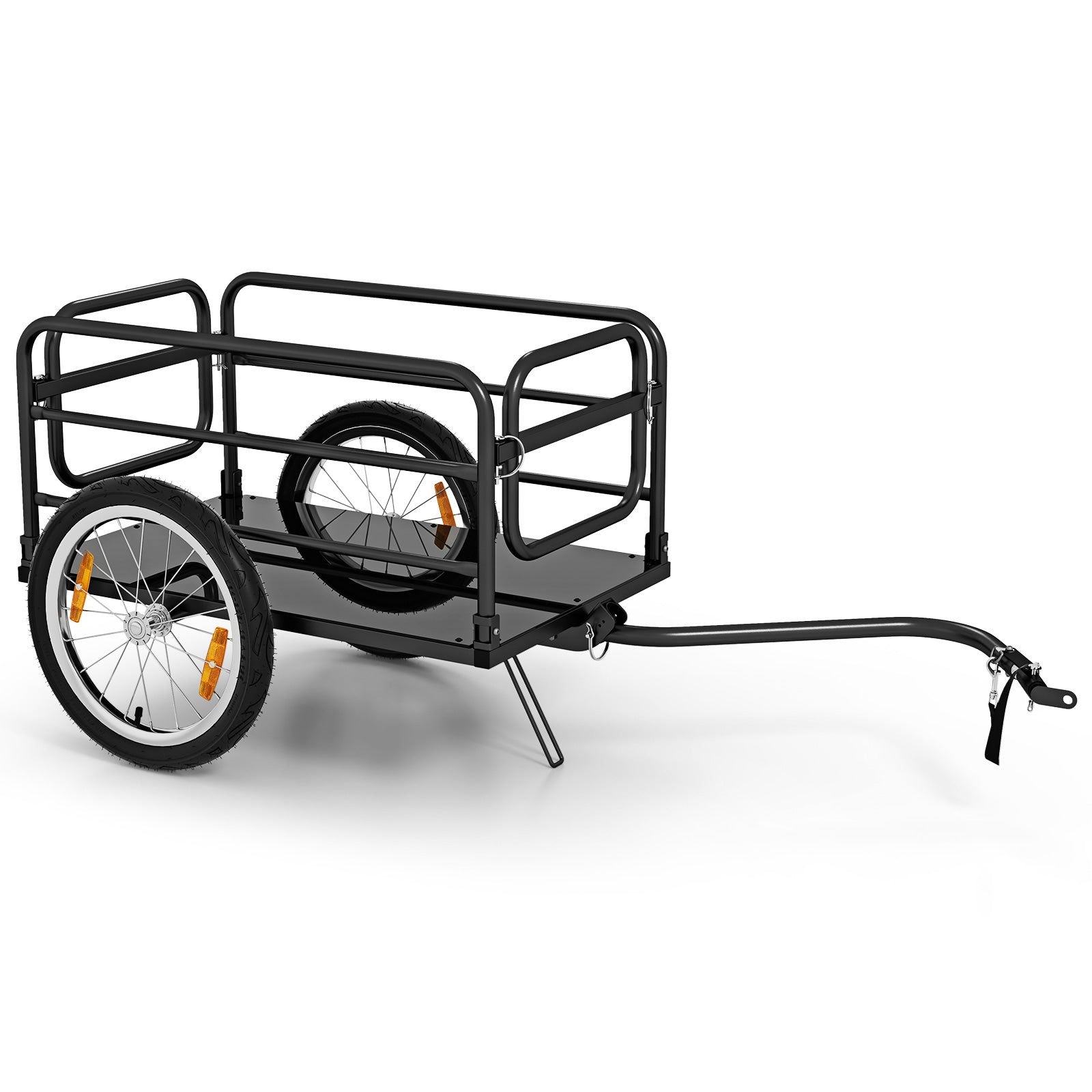 Bike Cargo Trailer Bicycle Trailer with Foldable frame Oxford Cloth Cover-Blue