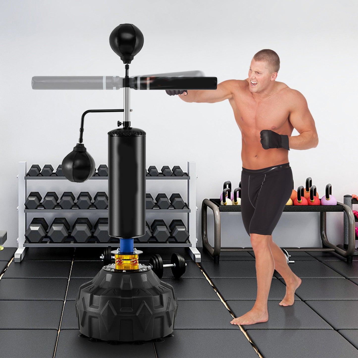 Boxing Speed Trainer Freestanding 360°Spinning Bar