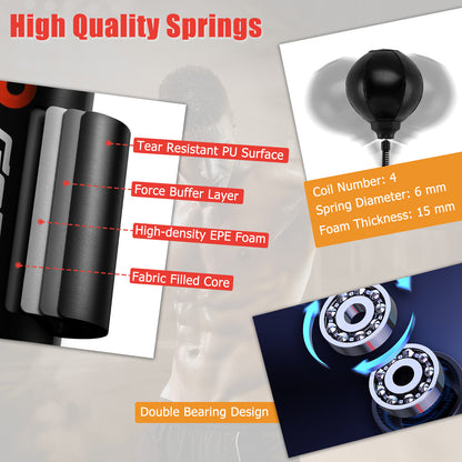 Boxing Speed Trainer Freestanding 360°Spinning Bar
