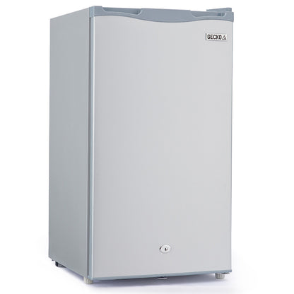 95L Portable Fridge Freezer with 0.12m Freezer for Camping and Caravans, Silver