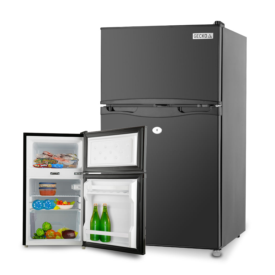 95L Portable Upright Fridge/Freezer with 27L Freezer, 0.3m Fridge for RVs