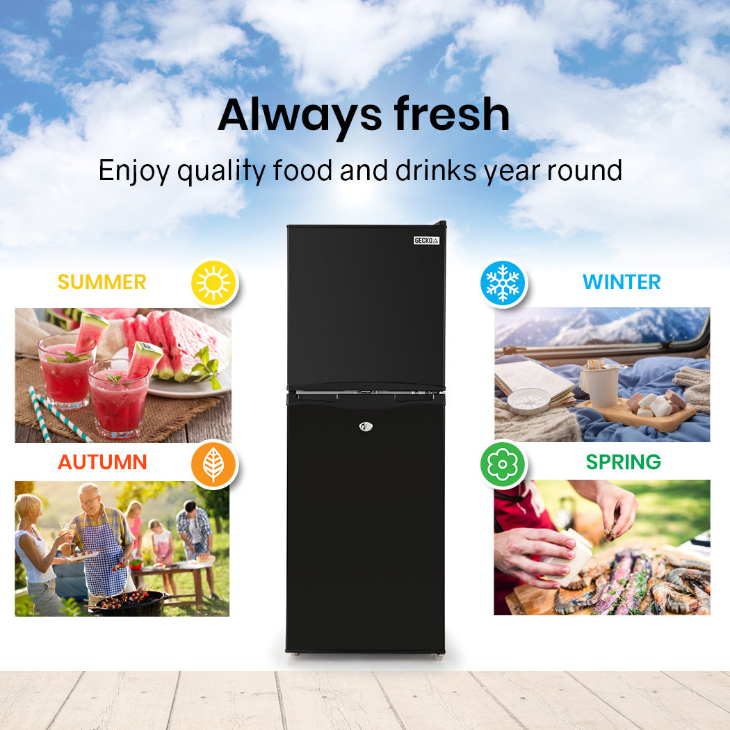 125L Portable Fridge/Freezer 12/24/240V, 0.3m Freezer, 0.8m Fridge for RV/Boat