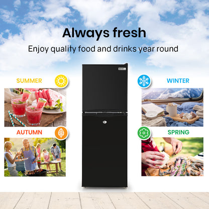 125L Portable Fridge/Freezer 12/24/240V, 0.3m Freezer, 0.8m Fridge for RV/Boat