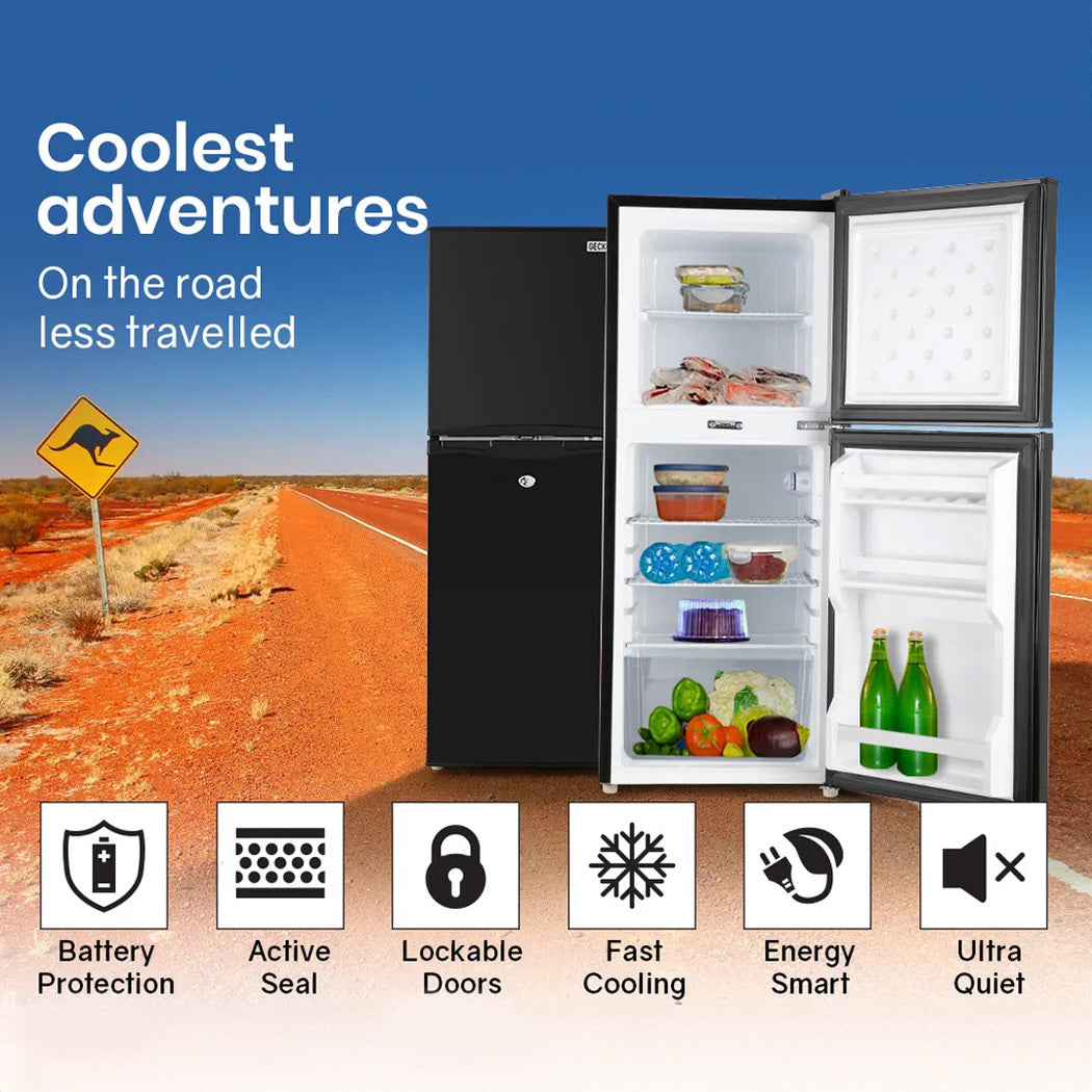 125L Portable Fridge/Freezer 12/24/240V, 0.3m Freezer, 0.8m Fridge for RV/Boat